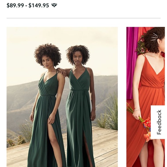 David’s Bridal Dress style F19755 size 2 in color Ballet. - Picture 7 of 7